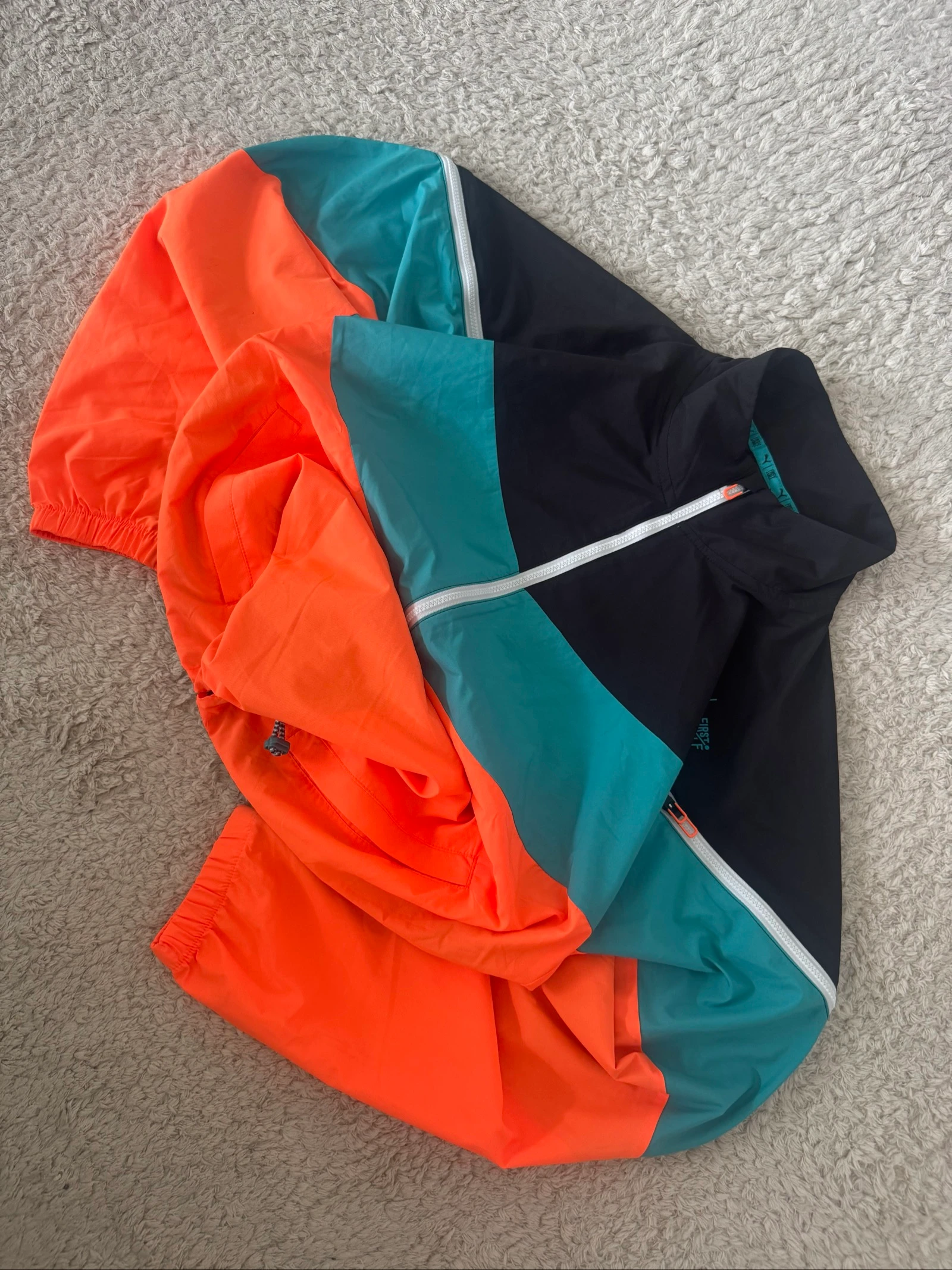 Puma Cropped Windbreaker Zomer Vintage Jas Dames M Hardlopen Colorblock Lichtgewicht – photo 3